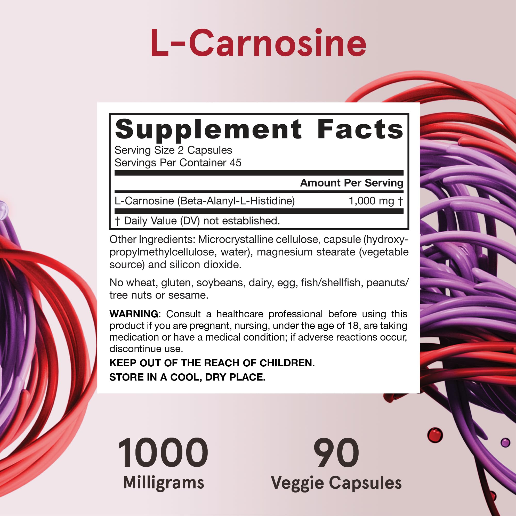 Foto 7 pulgar | Suplemento De Dipéptido De L-carnosina De Jarrow Formulas 1000 Mg - Venta Internacional.