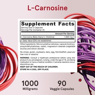 Foto 6 | Suplemento De Dipéptido De L-carnosina De Jarrow Formulas 1000 Mg - Venta Internacional.
