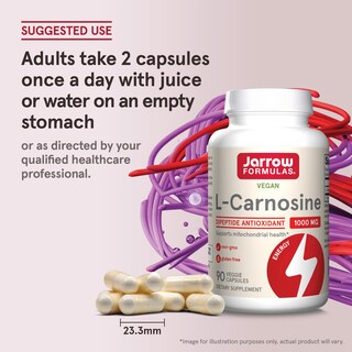 Foto 7 | Suplemento De Dipéptido De L-carnosina De Jarrow Formulas 1000 Mg - Venta Internacional.