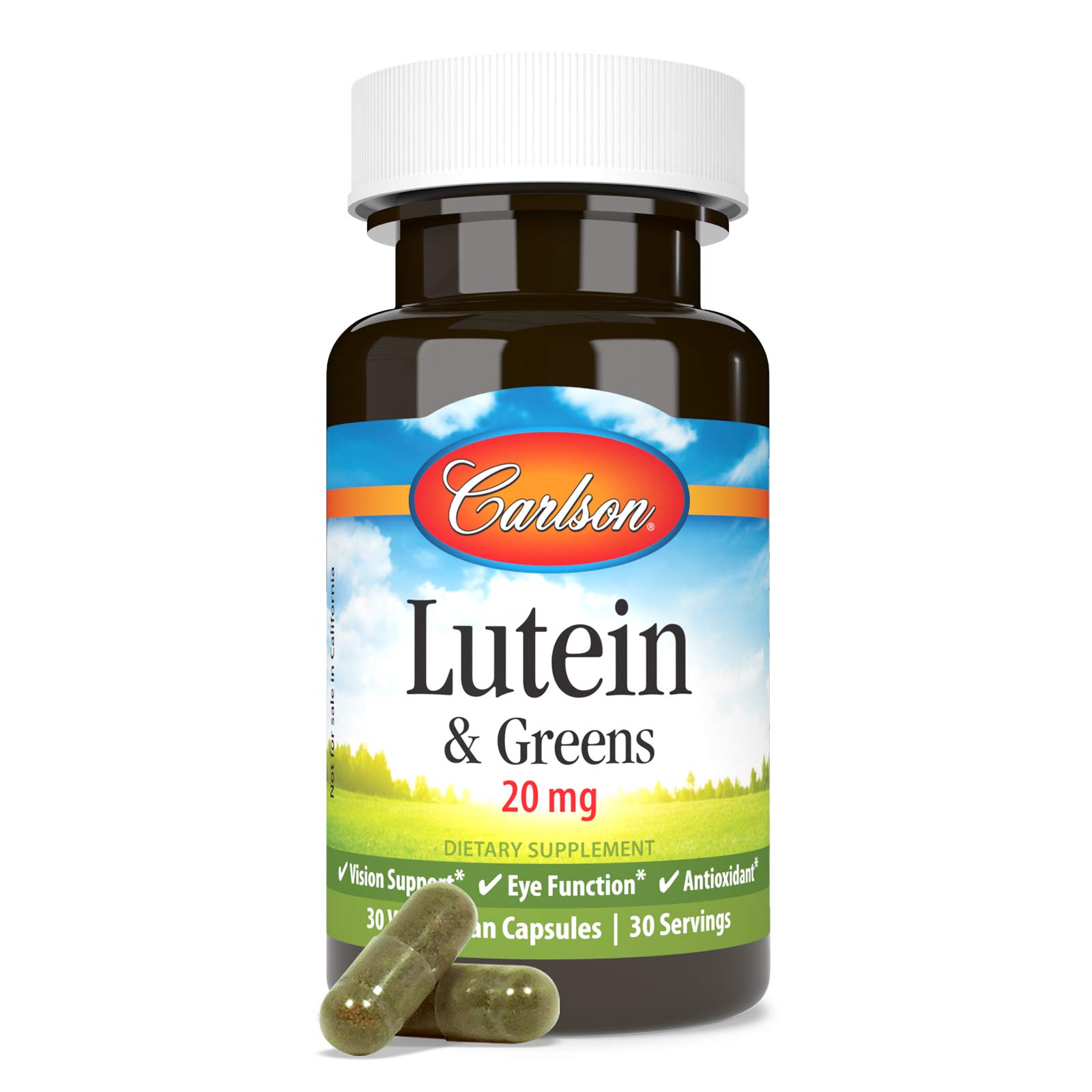 Foto 3 pulgar | Suplemento Carlson Lutein & Greens 30 Cápsulas - Venta Internacional