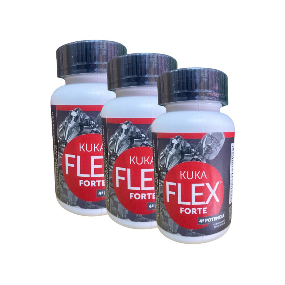 Foto 2 pulgar | Pack De 3 Kuka Flex Forte 30 Capletas Kukamonga