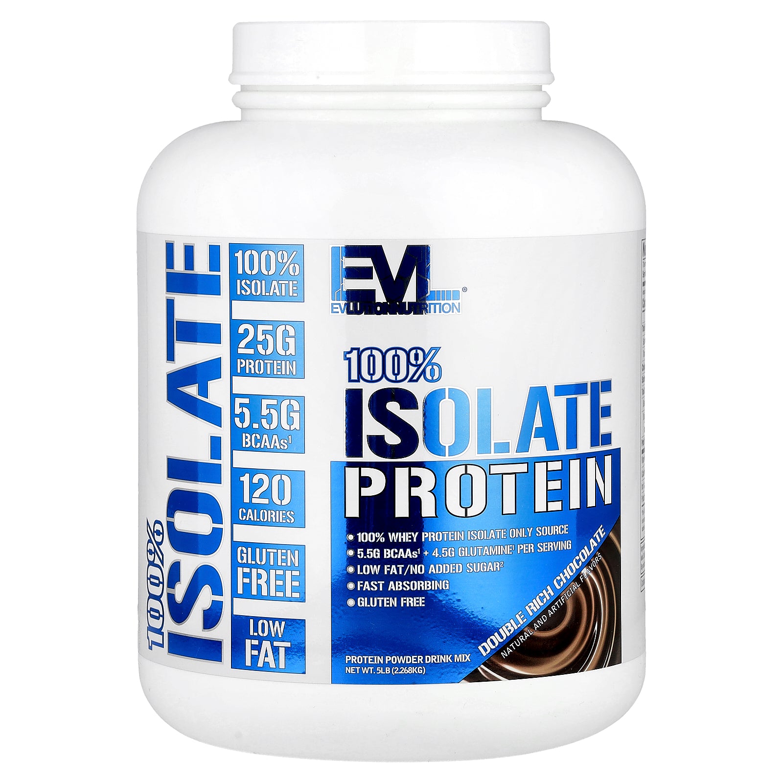 Foto 2 pulgar | Protein Isolate Evlution Nutrition, Chocolate 100% Doblemente Rico - Venta Internacional.