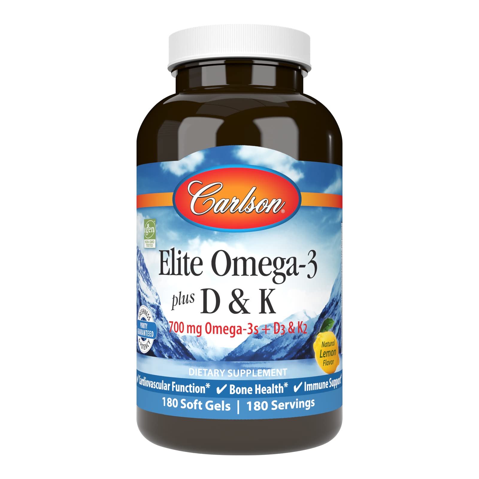 Foto 2 pulgar | Suplemento Carlson Elite Omega-3 Plus D & K 180 Cápsulas- Venta Internacional