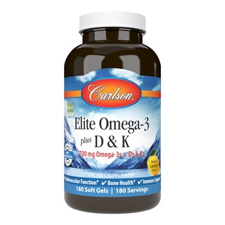 Foto 1 | Suplemento Carlson Elite Omega-3 Plus D & K 180 Cápsulas- Venta Internacional