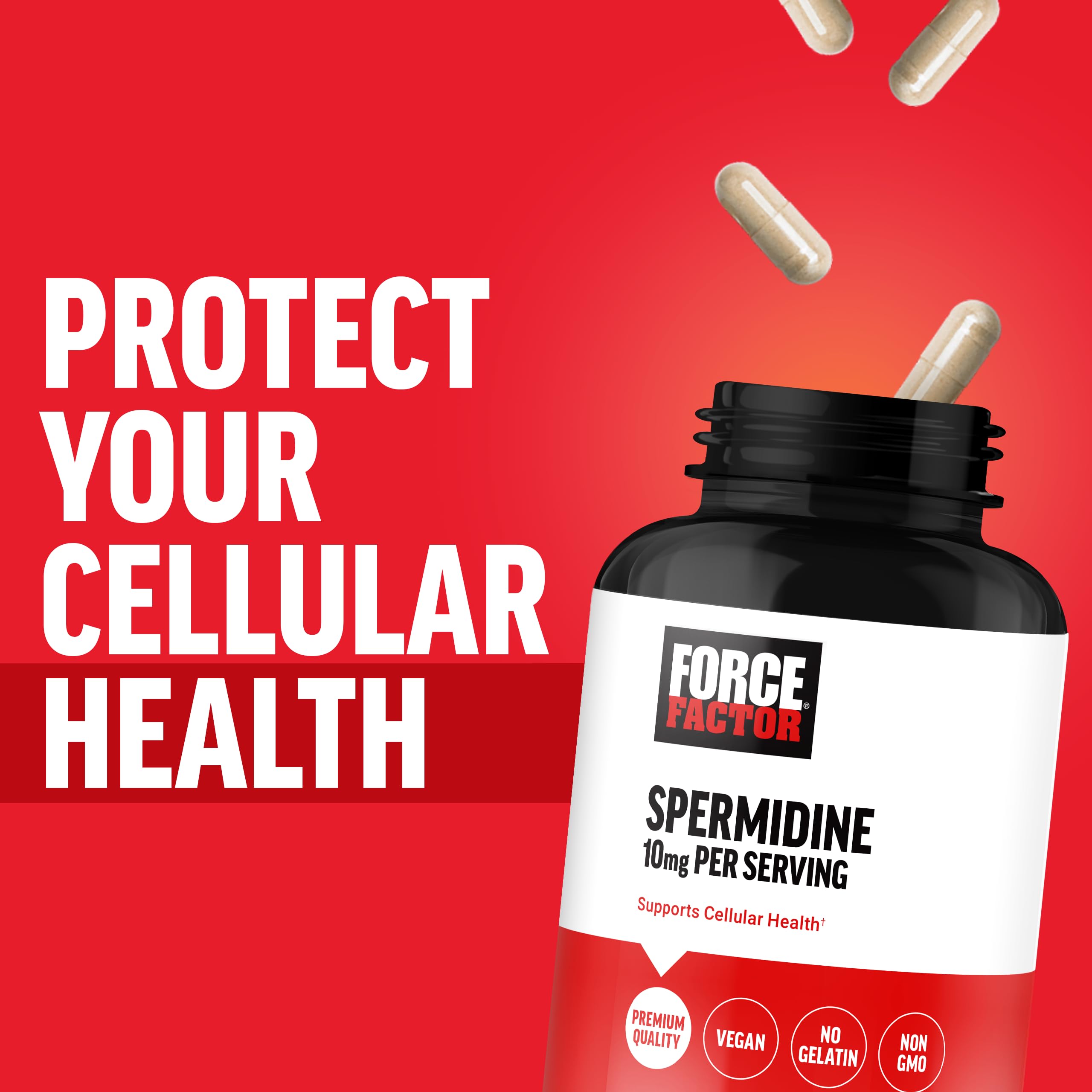 Foto 5 | Suplementos Force Factor Spermidine 120 Cápsulas Veganas - Venta Internacional.