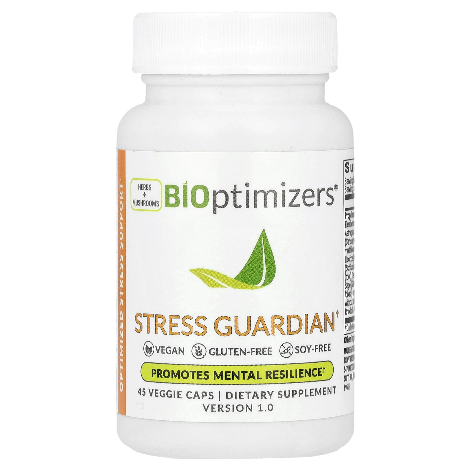 Foto 2 pulgar | Suplemento Bioptimizers Stress Guardian, 45 Cápsulas Vegetarianas - Venta Internacional.