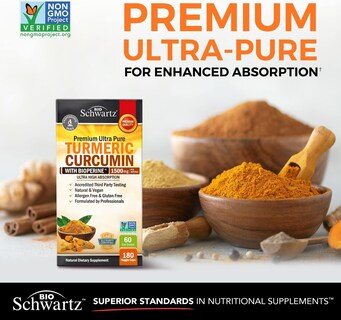 Foto 2 | Curcumina De Cúrcuma Bioschwartz 180 Cápsulas-Venta Internacional