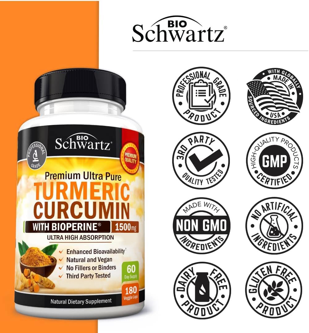 Foto 8 pulgar | Curcumina De Cúrcuma Bioschwartz 180 Cápsulas-Venta Internacional