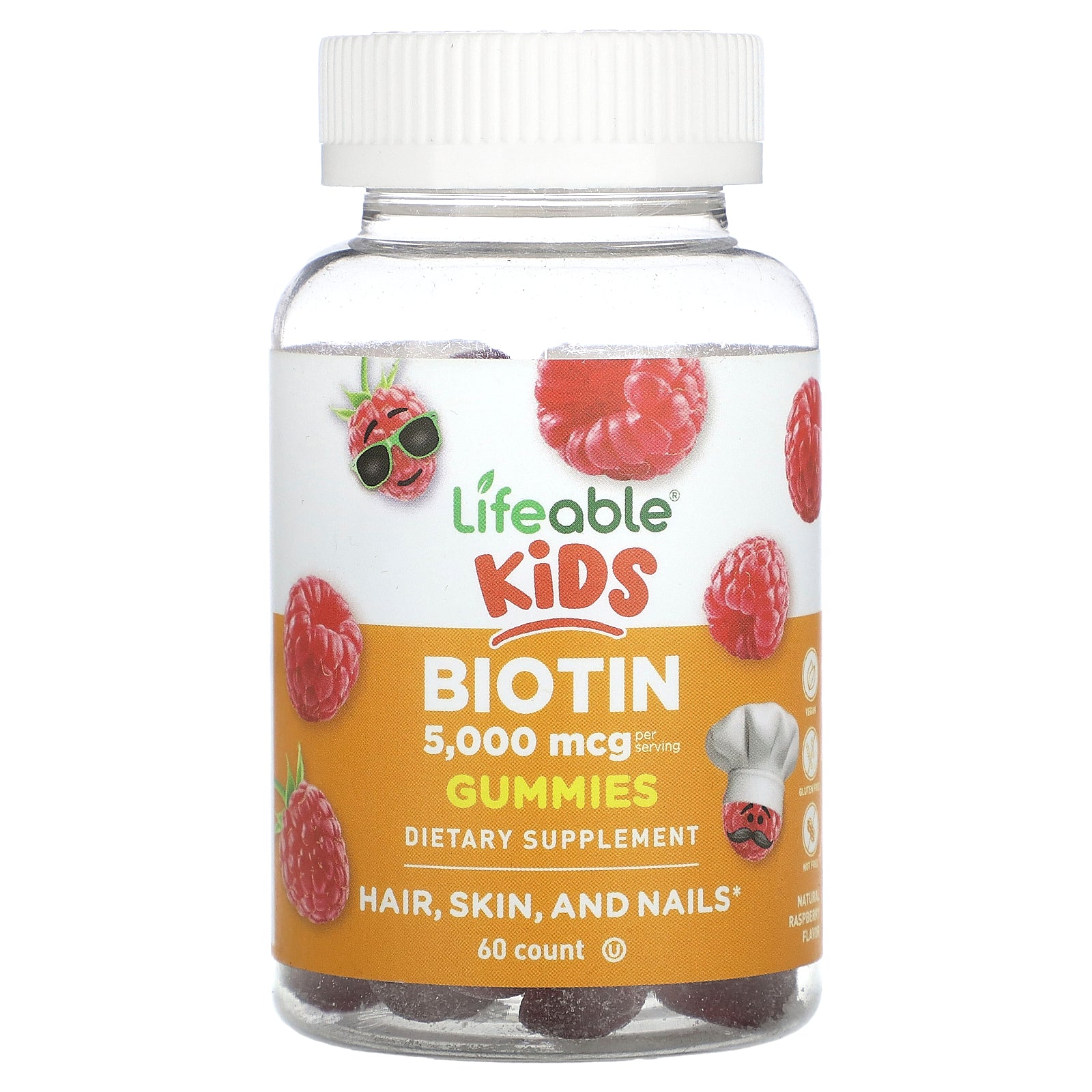 Foto 2 pulgar | Suplemento Lifeable Kids Biotina 60 Gomitas - Venta Internacional