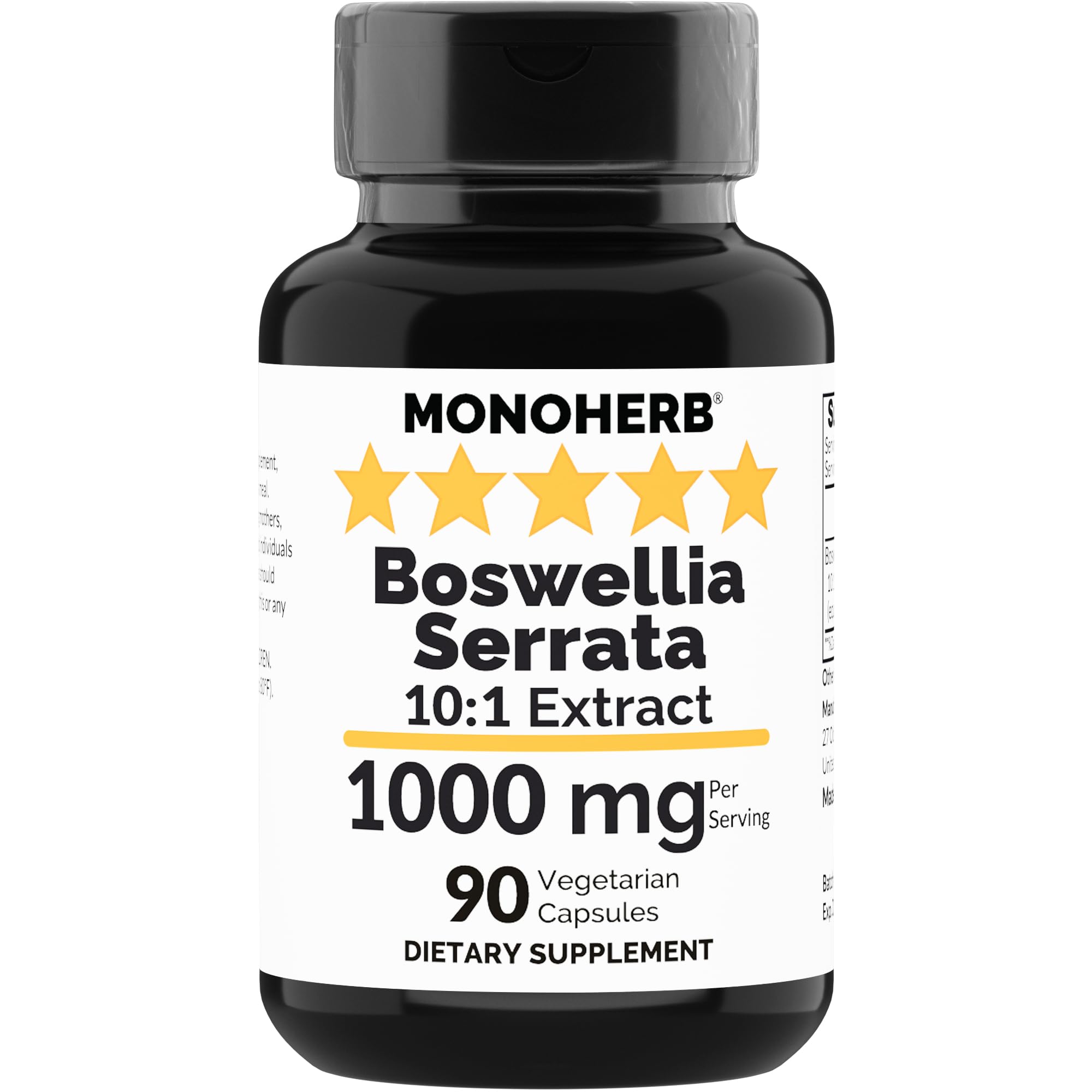 Foto 2 pulgar | Suplemento Monoherb Extracto De Boswellia Serrata 1000 Mg - 90 Cápsulas - Venta Internacional.