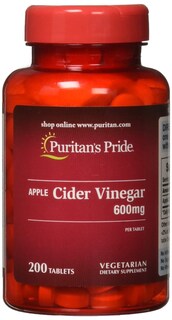 Foto 1 | Suplemento De Vinagre De Sidra De Manzana Puritan's Pride, 600 Mg, 200 Tabletas - Venta Internacional.