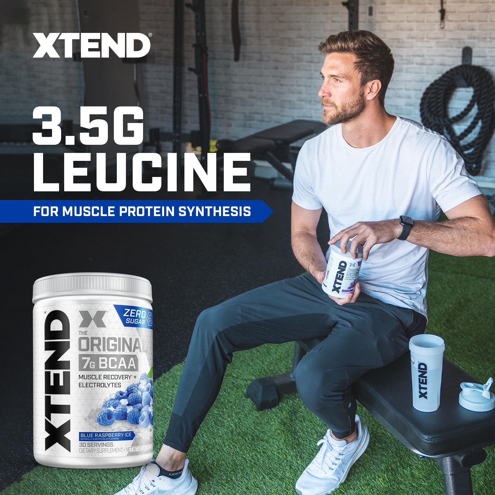 Foto 3 | BCAA en Polvo Scivation Xtend Original Blue Frambuesa Ice 30 Servicios - Venta Internacional