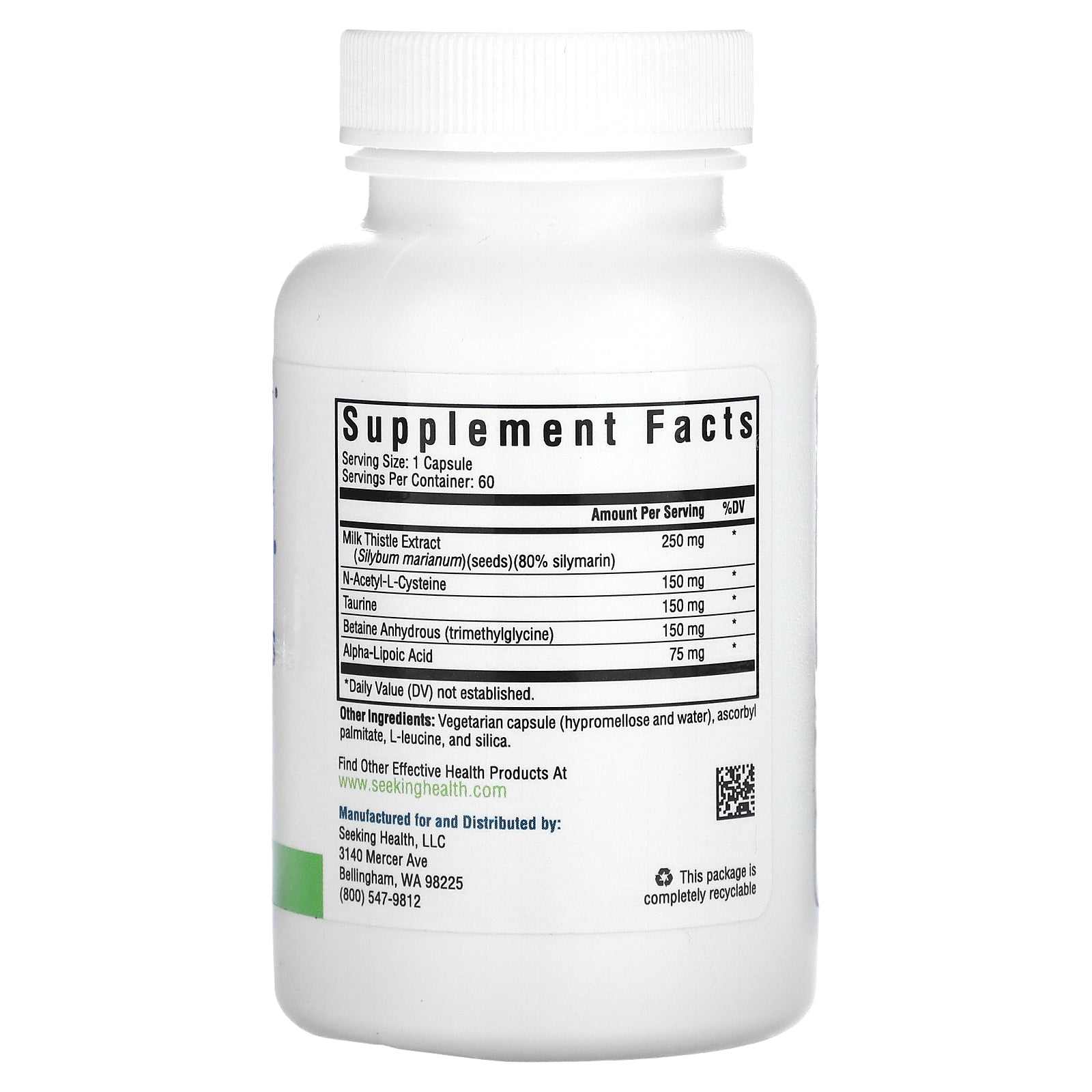Foto 3 pulgar | Suplemento Seeking Health Liver Nutrients 60 Cápsulas - Venta Internacional
