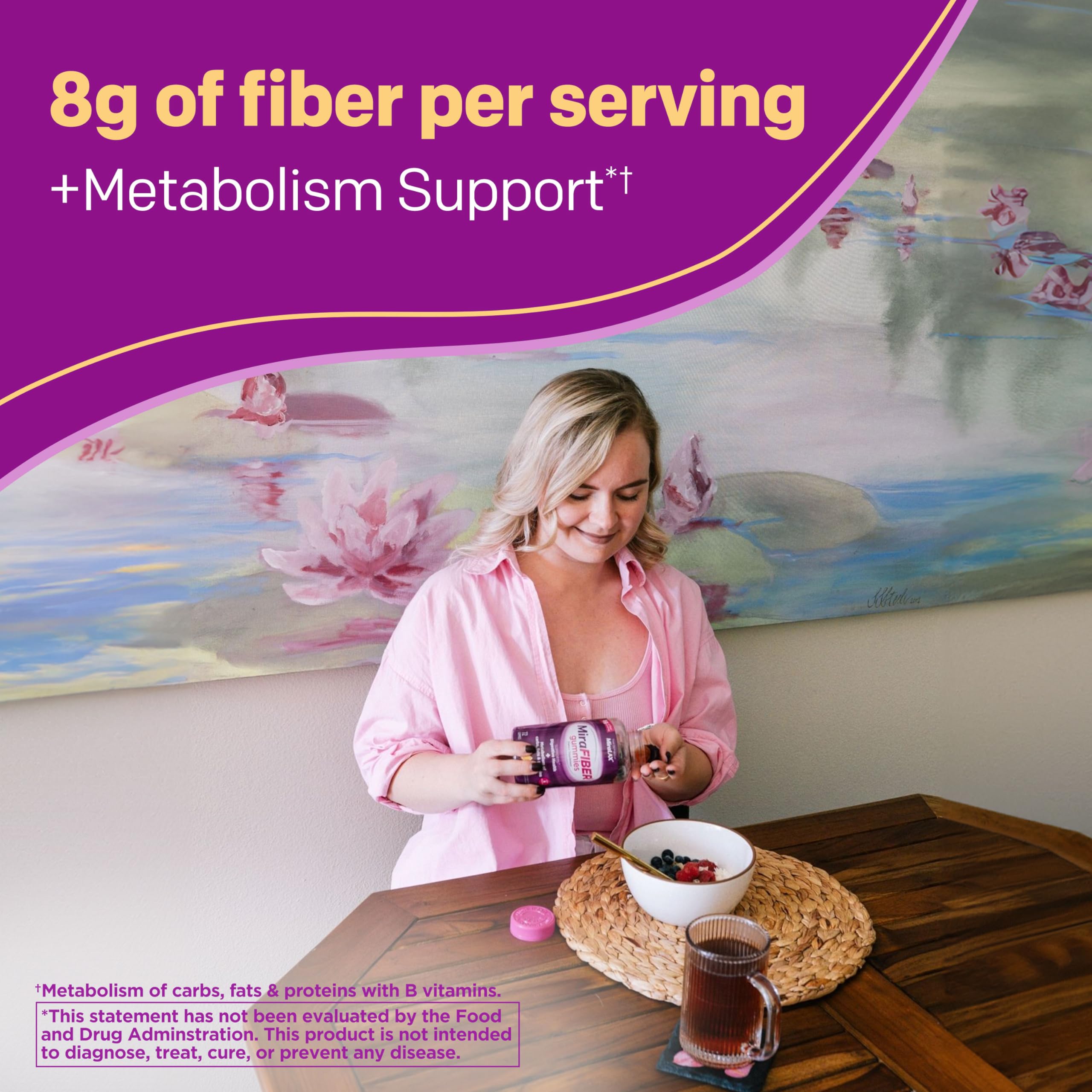 Foto 3 pulgar | Gomitas de Fibra Mirafiber Miralax Prebiótico Diario de 8 g 72 Gomitas - Venta Internacional