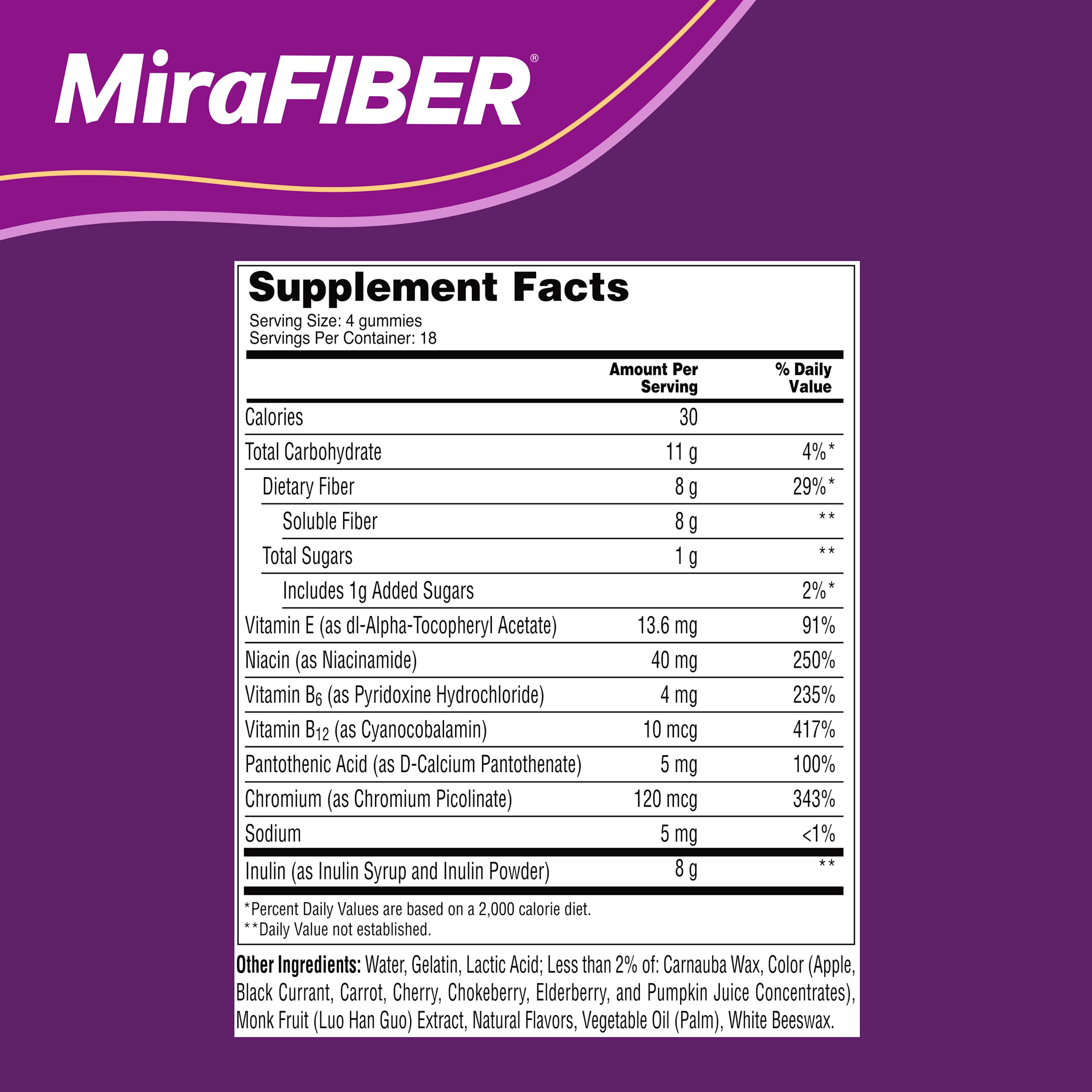 Foto 6 pulgar | Gomitas de Fibra Mirafiber Miralax Prebiótico Diario de 8 g 72 Gomitas - Venta Internacional
