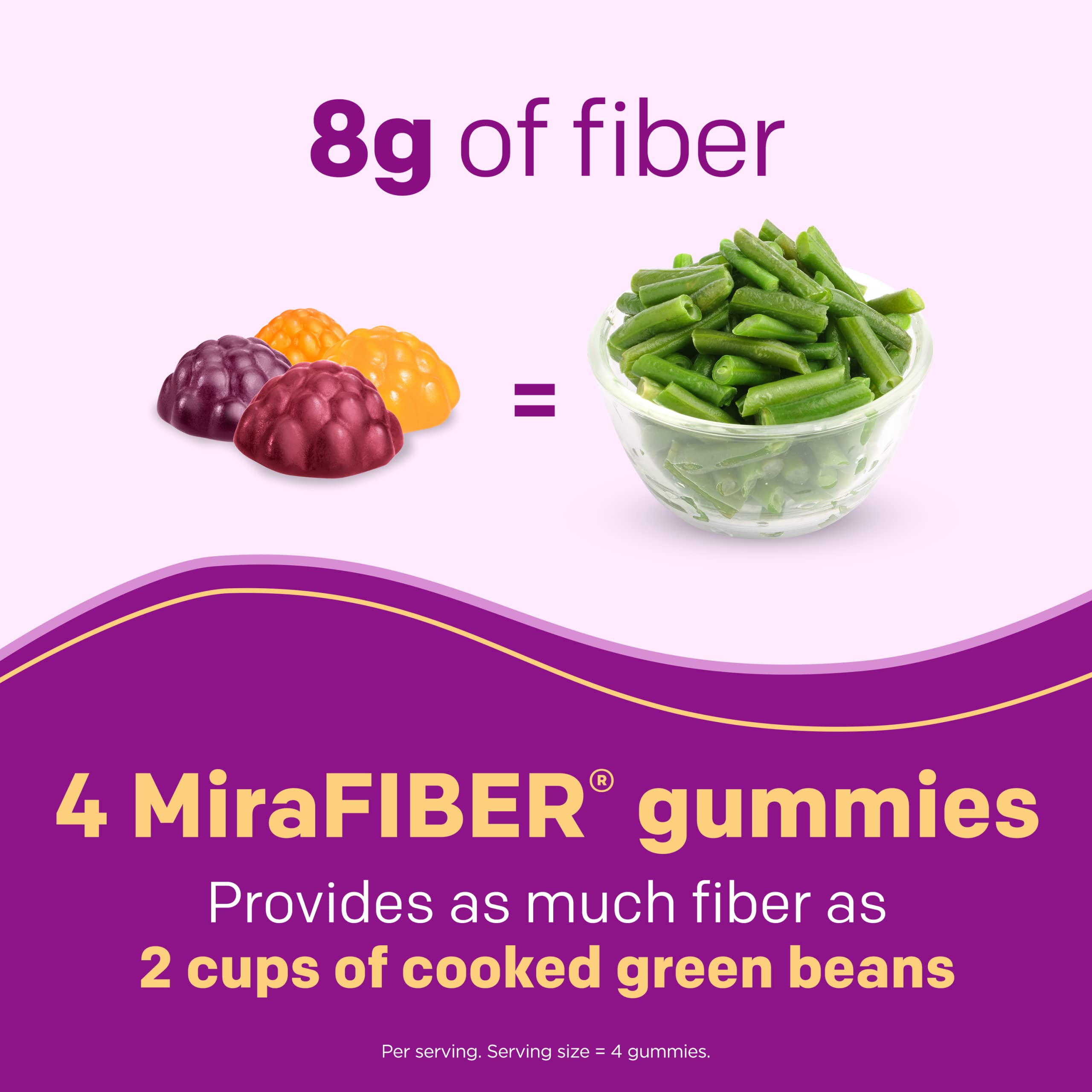 Foto 6 | Gomitas de Fibra Mirafiber Miralax Prebiótico Diario de 8 g 72 Gomitas - Venta Internacional