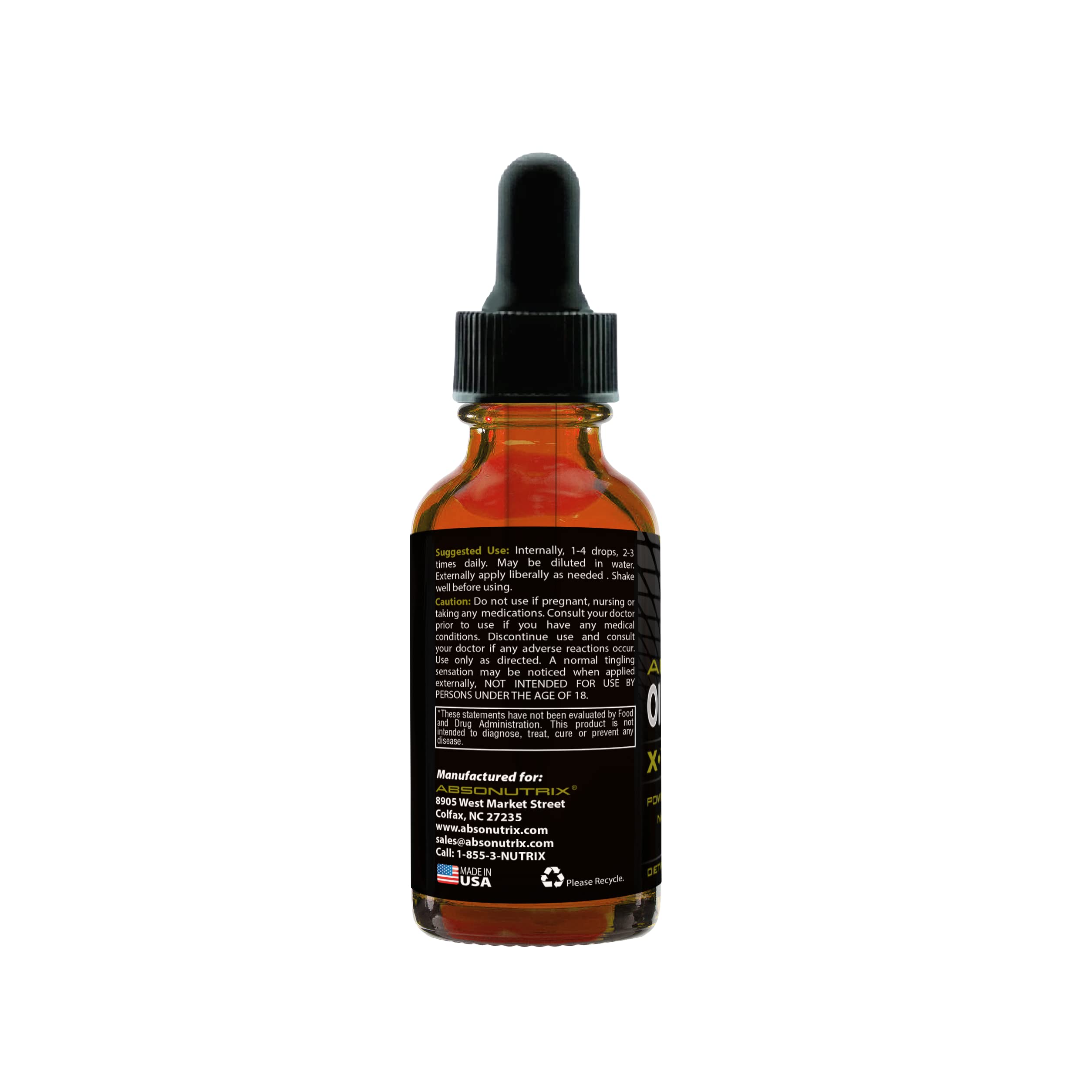 Foto 4 pulgar | Suplemento De Aceite De Orégano Absonutrix, 43 Mg, 160 Ml, 540 Porciones - Venta Internacional.