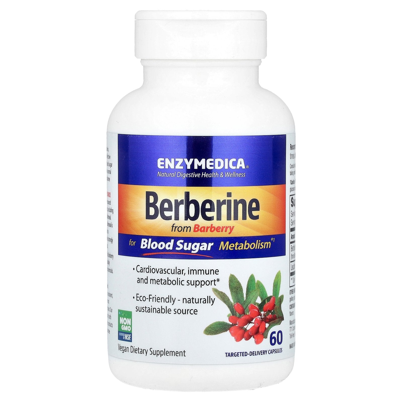 Foto 4 pulgar | Suplemento Enzymedica Berberine 60 Cápsulas - Venta Internacional