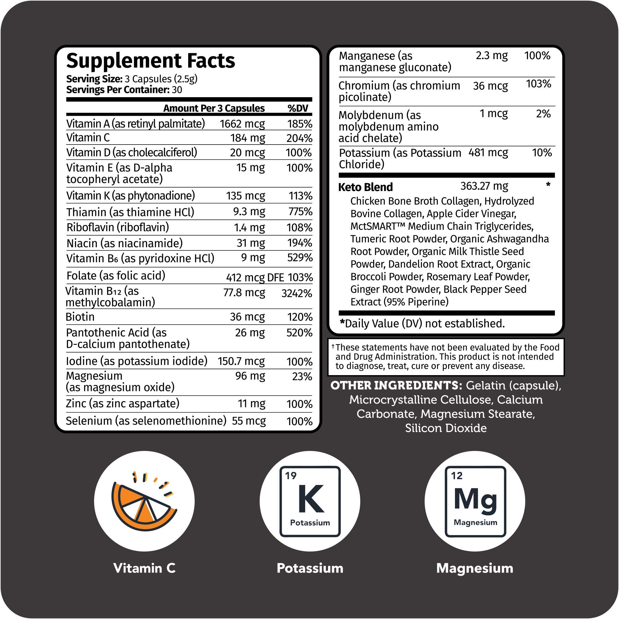Foto 3 | Suplemento Vitamínico Vitamin Bounty Tune Your Keto, 90 Cápsulas - Venta Internacional.