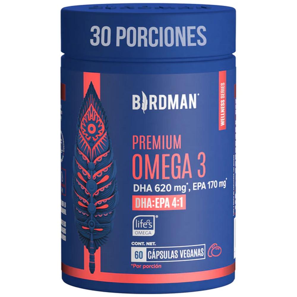 Foto 2 pulgar | Omega 3 Premium 60 Capsulas Birdman