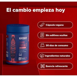 Foto 4 | Omega 3 Premium 60 Capsulas Birdman