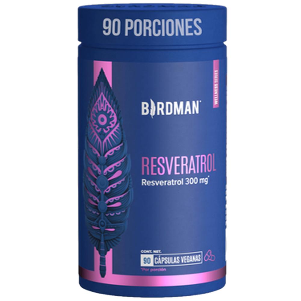 Foto 2 pulgar | Resveratrol E Inulina De Agave 90 Capsulas Birdman