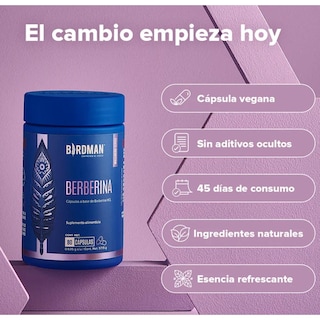 Foto 4 | Berberina 90 Capsulas Birdman
