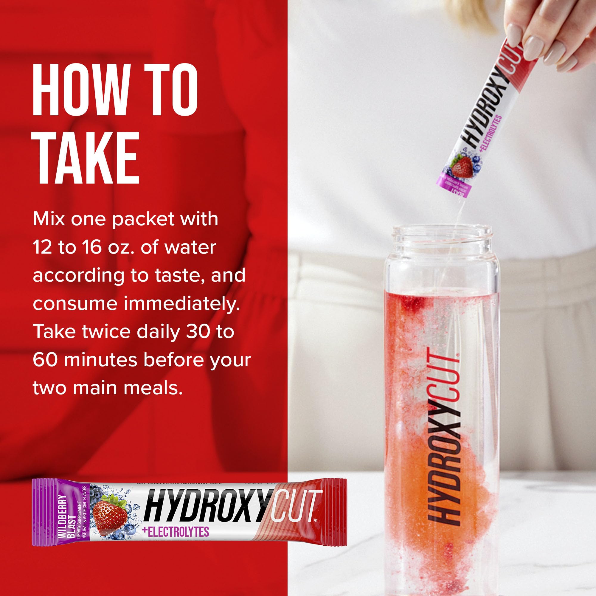 Foto 4 | Mezcla Para Bebidas Hydroxycut Wildberry Blast 21 Paquetes X2 - Venta Internacional.