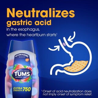Foto 4 | Tabletas Antiácidas Tums Extra Strength, Bayas Variadas, 96 Unidades - Venta Internacional.