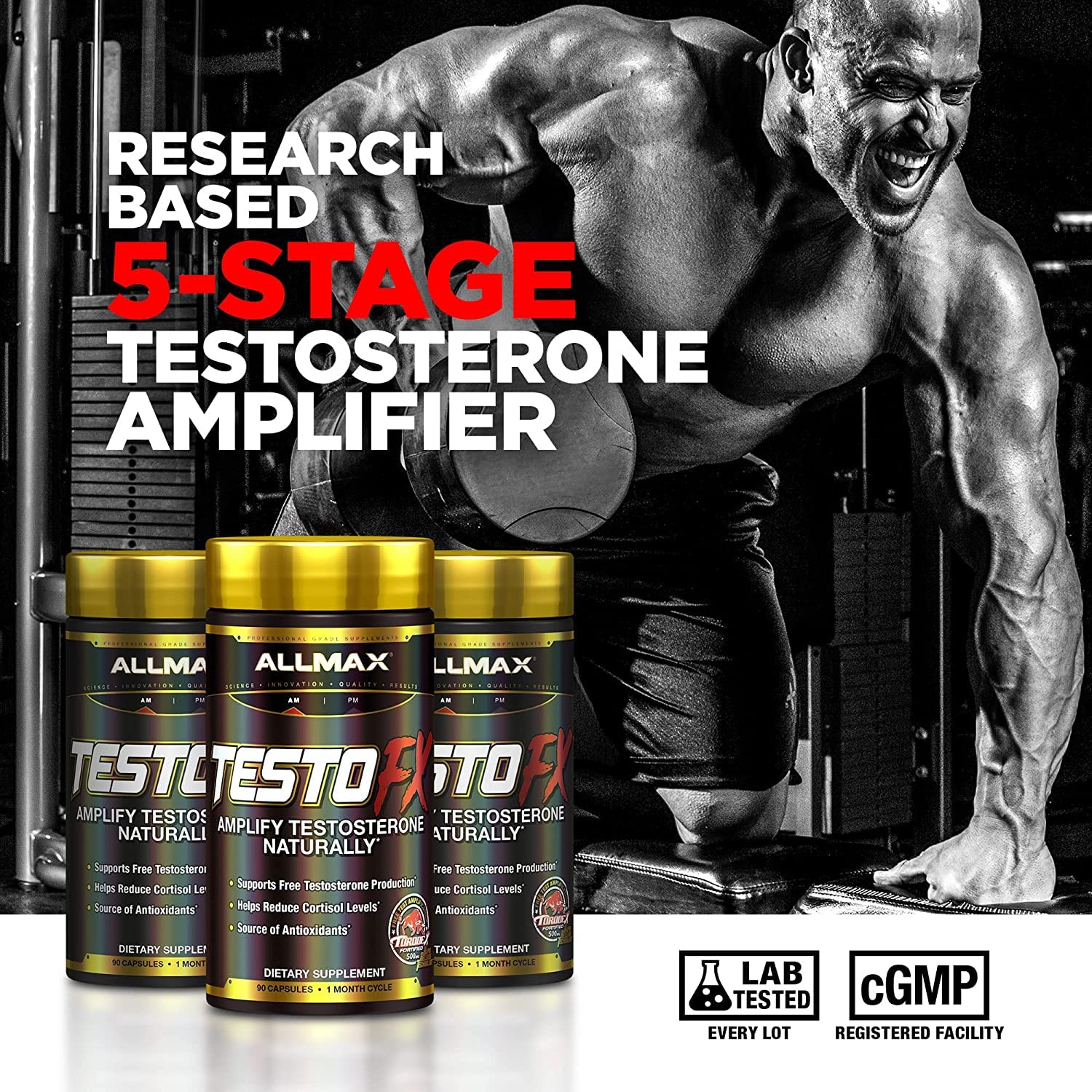 Foto 3 pulgar | Suplemento Allmax Nutrition Testofx Male Support 90 Cápsulas - Venta Internacional.