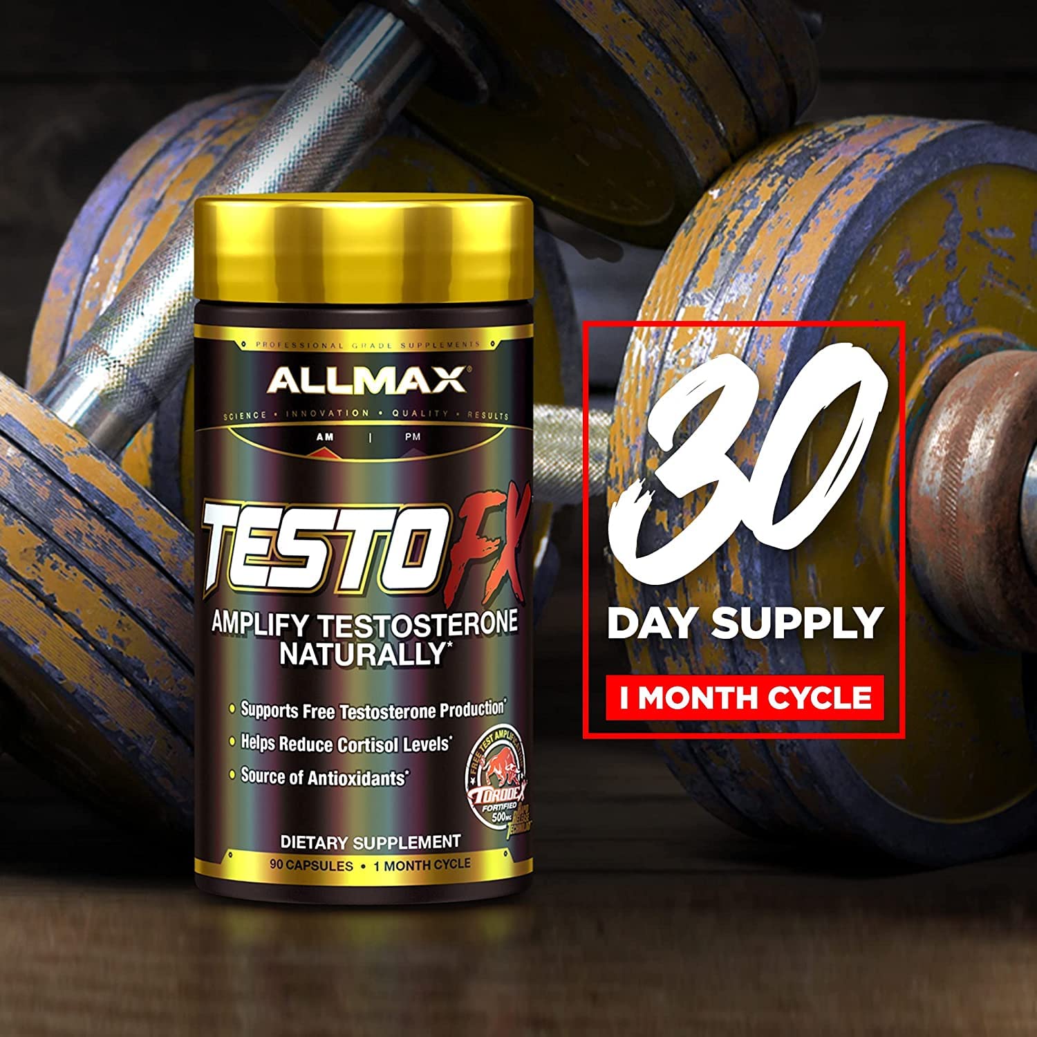 Foto 6 pulgar | Suplemento Allmax Nutrition Testofx Male Support 90 Cápsulas - Venta Internacional.