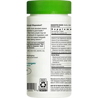 Foto 5 | Suplemento Rainbow Light Magnesio Calcium Plus 90 Comprimidos - Venta Internacional.