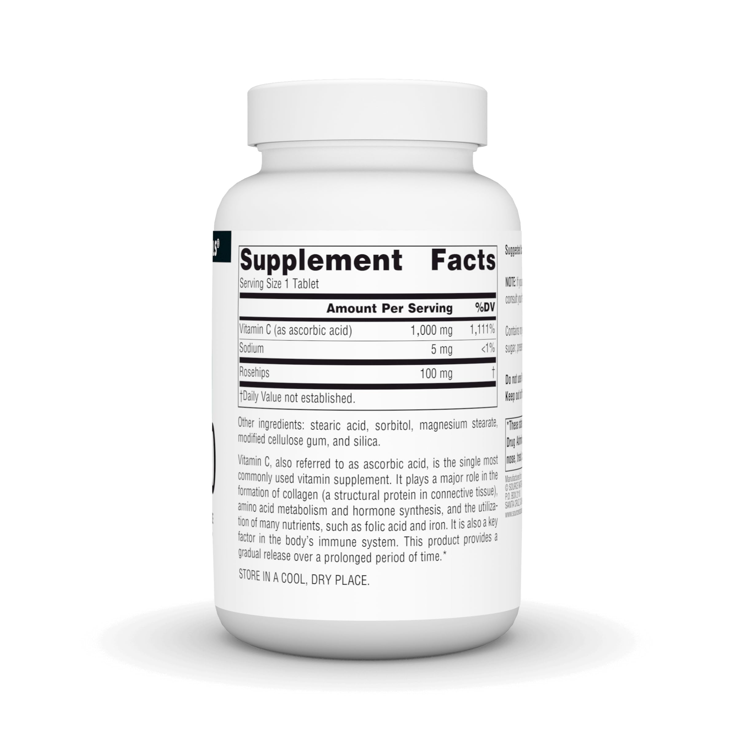 Foto 3 pulgar | Suplemento Source Naturals C-1000 Con Rosa Mosqueta 1000 Mg 100 Comprimidos - Venta Internacional.