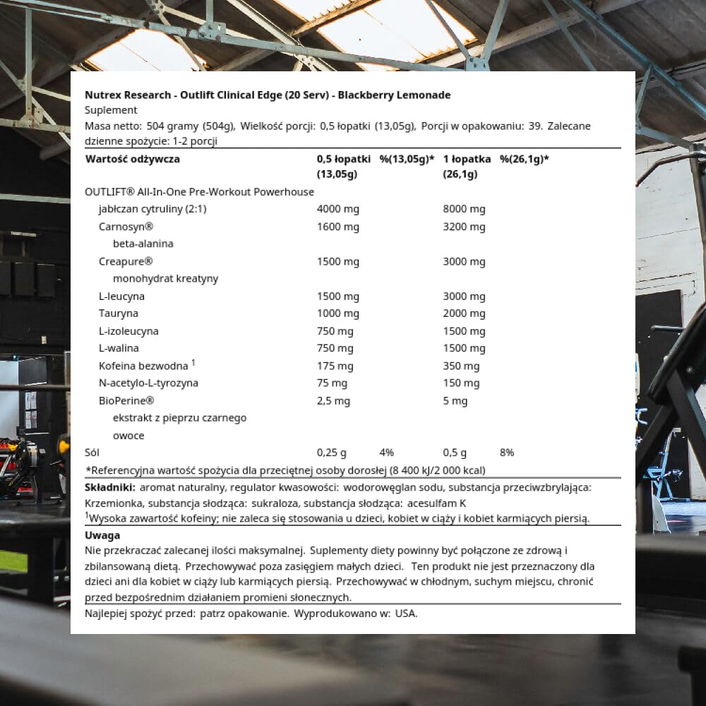 Foto 4 pulgar | Polvo Para Antes Del Entrenamiento Nutrex Research Outlift Blackberry, 500 Ml - Venta Internacional.