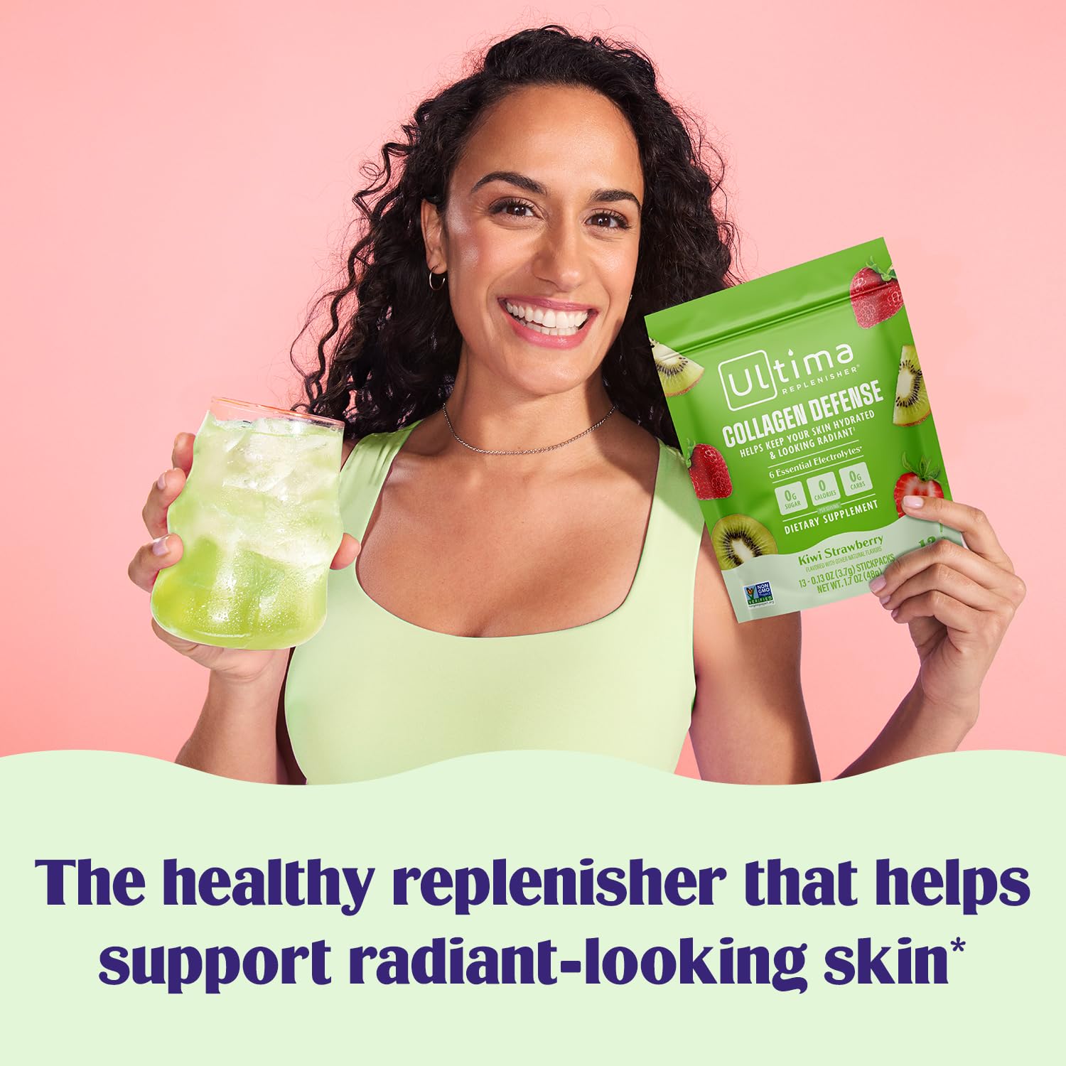 Foto 3 pulgar | Suplemento Ultima Replenisher Collagen Defense Electrolitos - Venta Internacional.