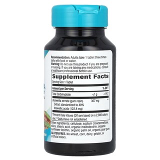 Foto 2 | Suplemento De Extracto Premium De Boswellia De Nature's Way 307 Mg 60 Comprimidos - Venta Internacional.