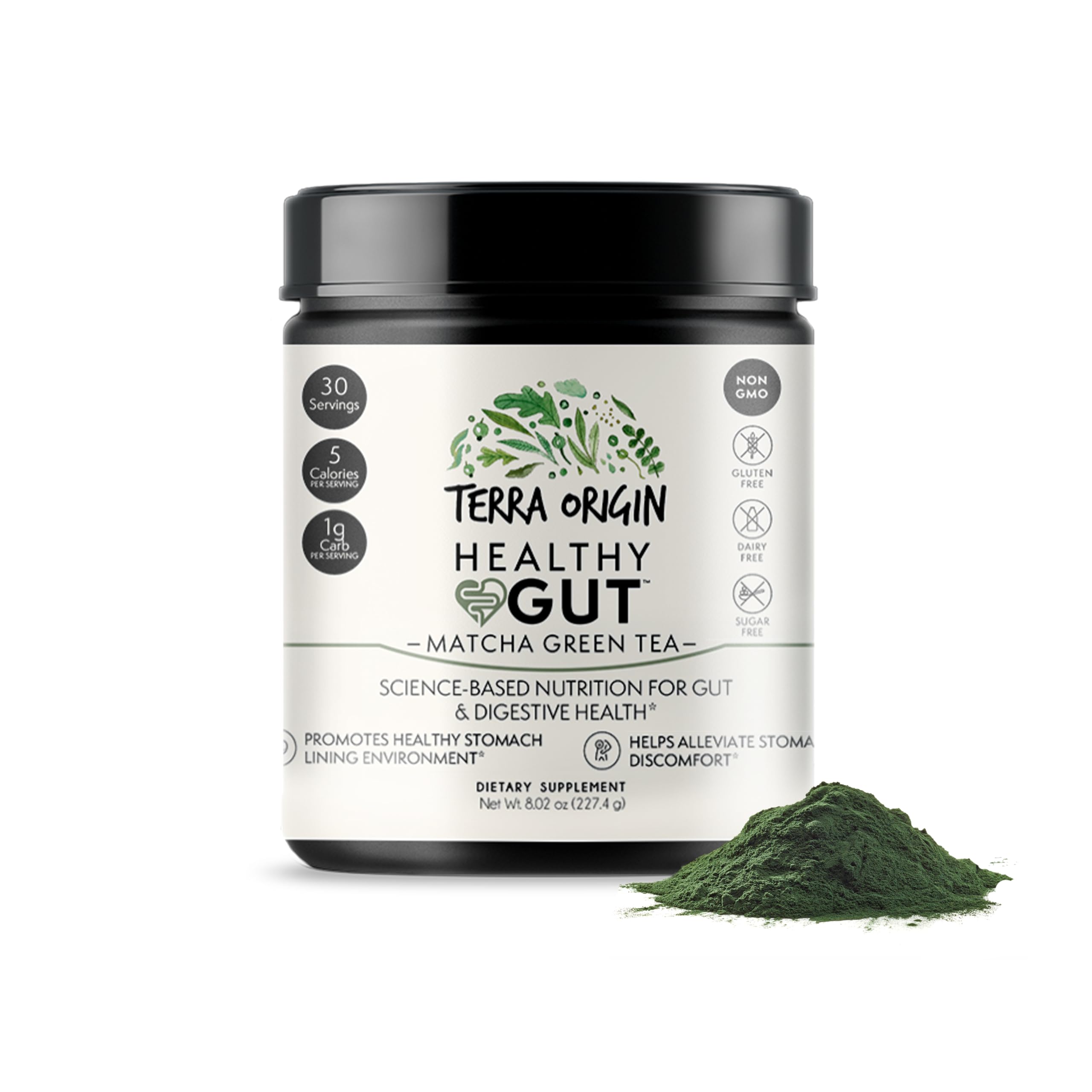 Foto 2 pulgar | Suplemento Terra Origin Healthy Gut Matcha Green Tea 30 Raciones - Venta Internacional.
