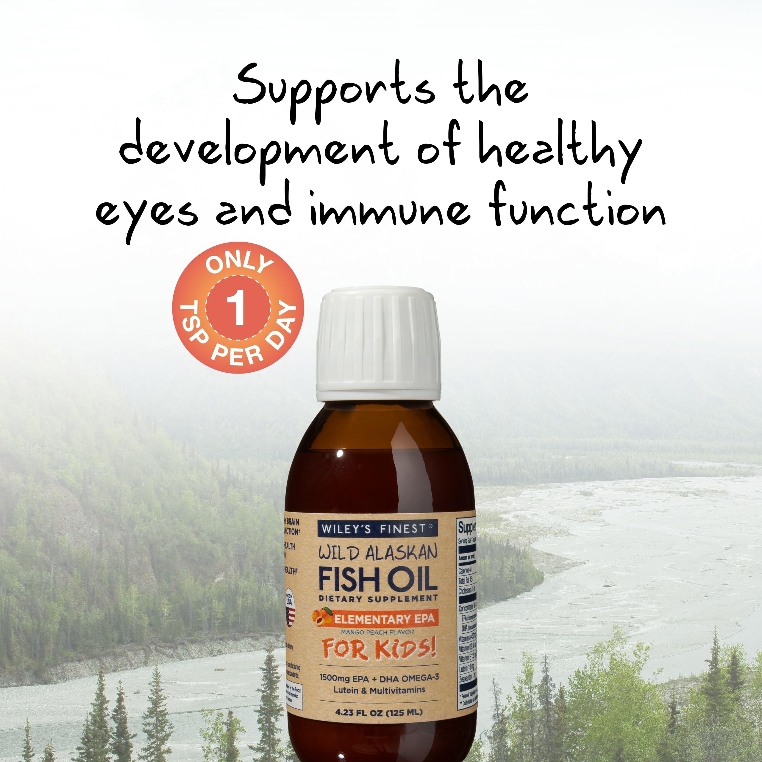 Foto 4 pulgar | Suplemento Wiley's Finest Spo Fish Oil Kids Elementary - Venta Internacional.