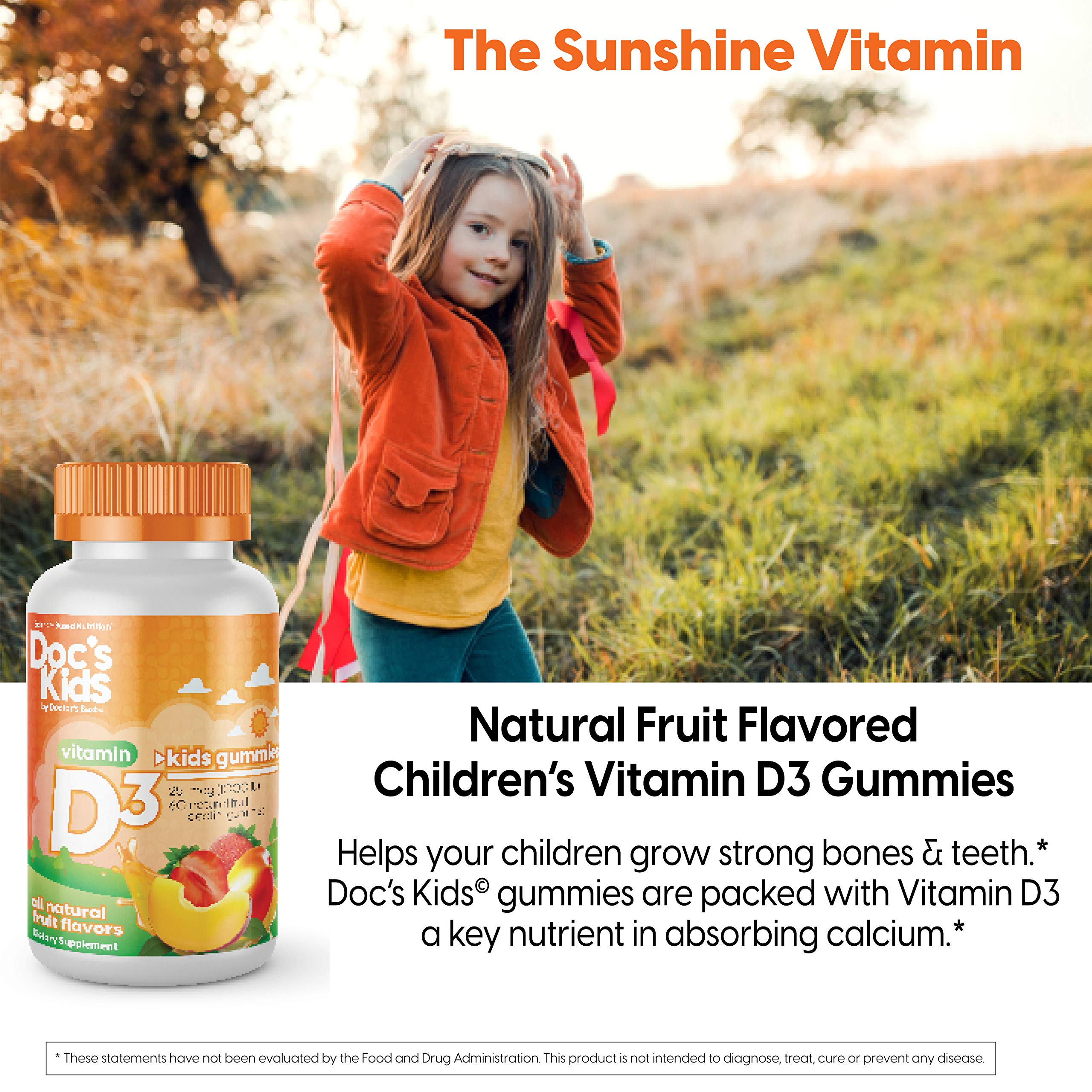 Foto 2 | Gomitas De Vitamina D3 Doc's Best Doc's Kids, 1000 Ui, 60 Unidades - Venta Internacional.