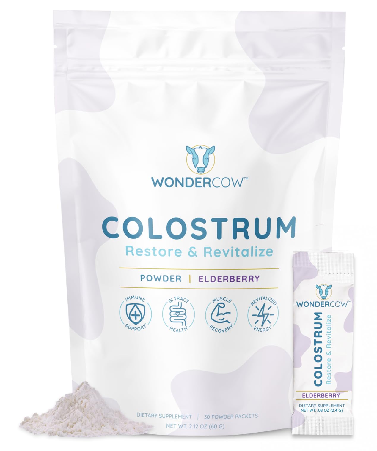 Foto 2 pulgar | Suplemento De Calostro En Polvo Wondercow Para La Salud Intestinal 30 Porciones - Venta Internacional.
