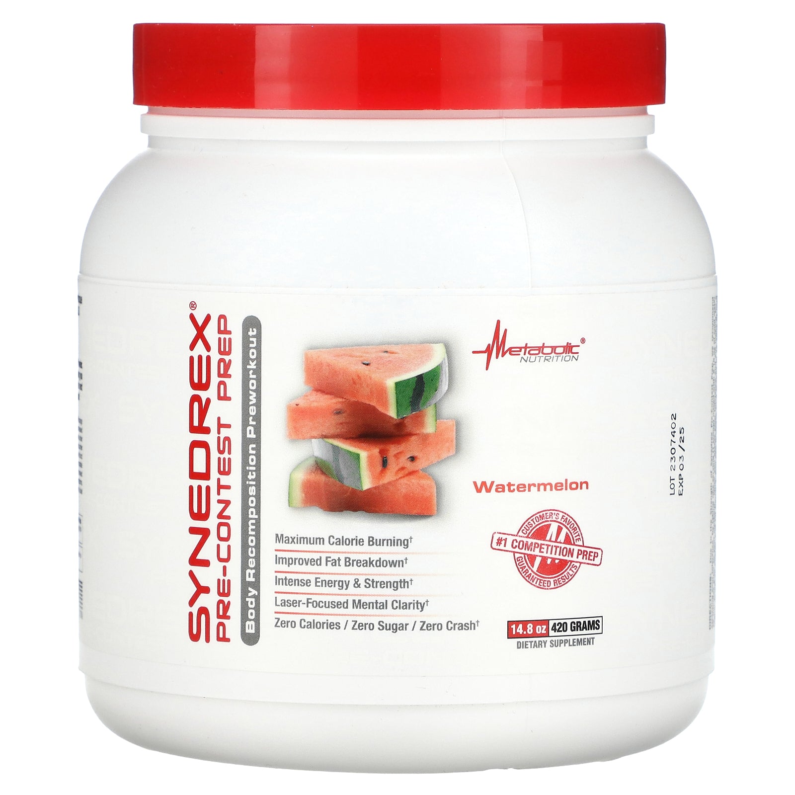 Foto 2 pulgar | Suplemento Metabolic Nutrition Synedrex Pre-contest Prep 420 G - Venta Internacional.