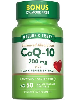 Foto 1 | Suplemento Nature's Truth Coq10, 200 Mg, Cápsulas Blandas, 50 Unidades - Venta Internacional.