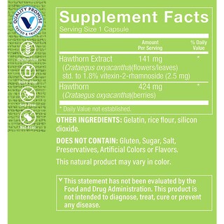 Foto 3 | Suplemento De Extracto De Espino Blanco De The Vitamin Shoppe 300 Cápsulas - Venta Internacional.