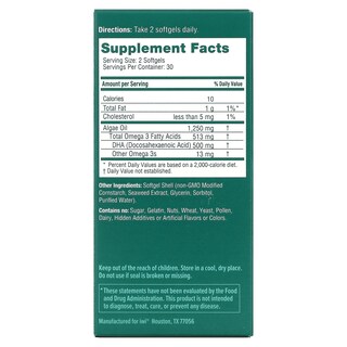 Foto 2 | Suplemento Iwi Omega-3 Dha 60 Cápsulas Blandas - Venta Internacional.