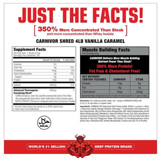 Foto 2 | Suplemento De Proteína De Carne Picada Carnivor De Musclemeds, 4 Libras, Vainilla - Venta Internacional.