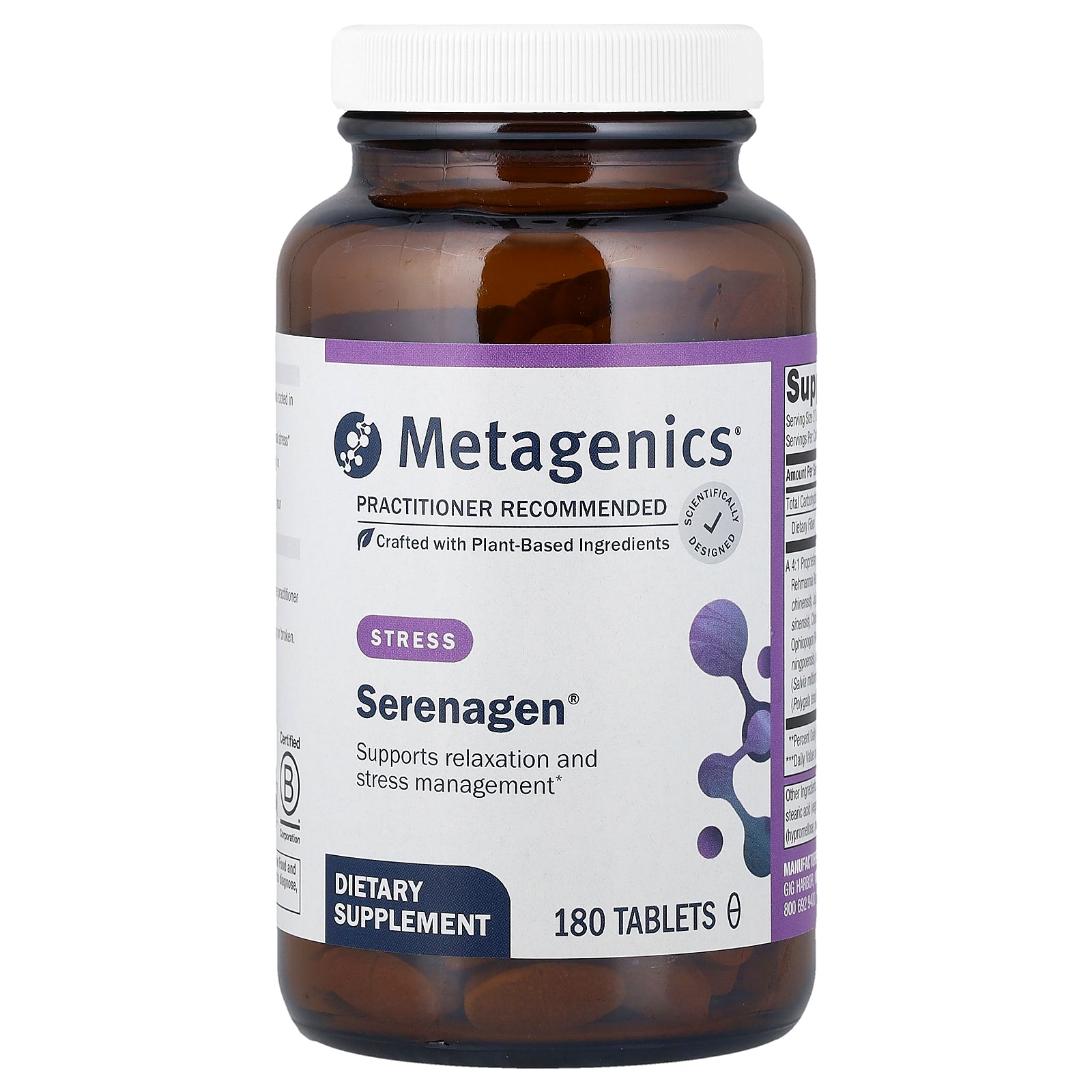 Foto 1 | Suplemento Metagenics Serenagen 180 Comprimidos - Venta Internacional.