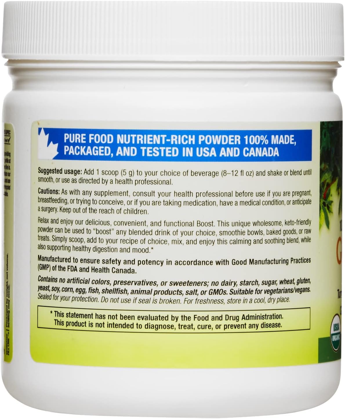 Foto 4 pulgar | Suplemento Natural Factors Golden Milk Soothing Boost 130 Ml - Venta Internacional.