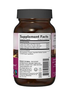 Foto 2 | Suplemento Organic India Trikatu Favorece La Digestión 90 Cápsulas - Venta Internacional.