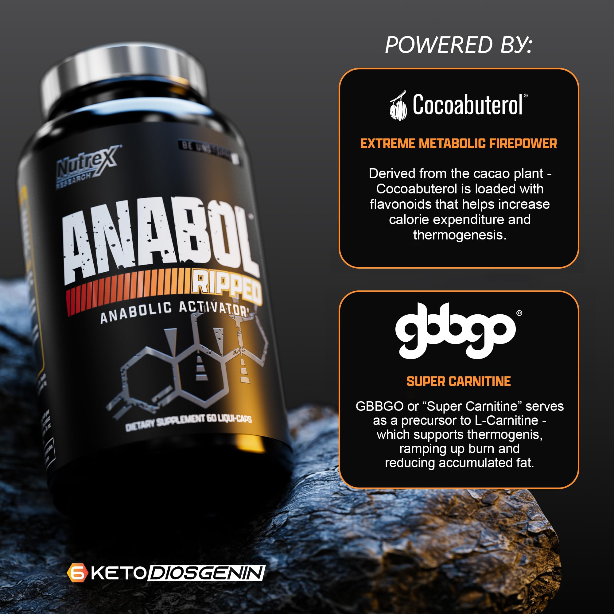 Foto 6 pulgar | Suplemento Nutrex Research Anabol Ripped Para Hombres (60 Unidades) - Venta Internacional.