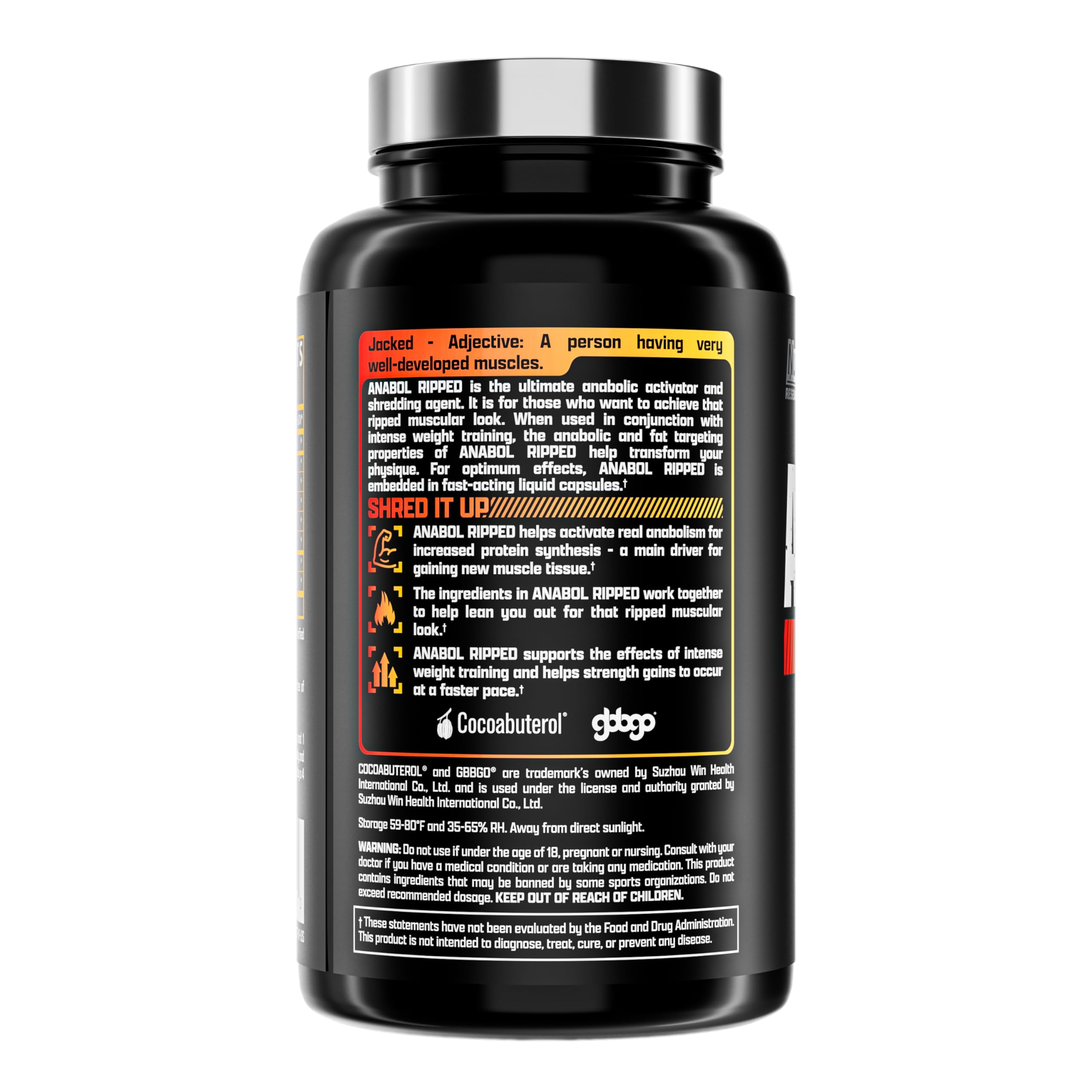 Foto 7 pulgar | Suplemento Nutrex Research Anabol Ripped Para Hombres (60 Unidades) - Venta Internacional.